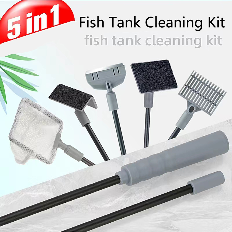 Planted Aquarium Maintenance Kit - Aquarium Fish Tanks ทําความสะอาดชุดเครื่องมือสาหร่ายชุดทําความสะอาดถัง Aquarium Cleaner