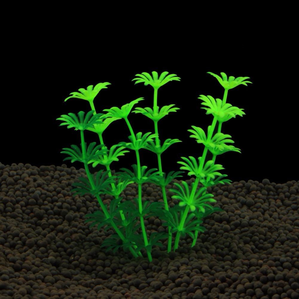 Planted Aquarium Bowl - ถังปลาเครื่องประดับ Aquarium ประดิษฐ์ตกแต่งพืชจําลองน้ําหญ้าปลาชามพลาสติกวัชพืชตกแต่ง 1 PC