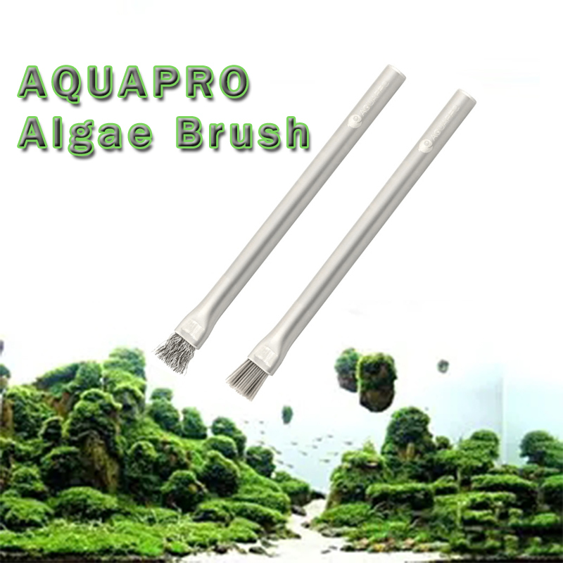 Planted Aquarium Hard Water - Aquapro Algae Brush Aquarium อุปกรณ์เสริมถังปลาเครื่องมือทําความสะอาดสแตนเลส Hard