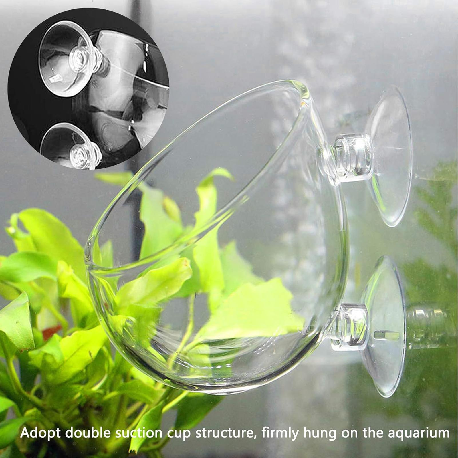 Aquarium Planted Tank Substrate - กระถางแก้วสำหรับปลูกต้นไม้ในตู้ปลา พร้อมจุกดูดสุญญากาศ สำหรับปลูกพืชและปลา ใช้ตกแต่งตู้ปลา