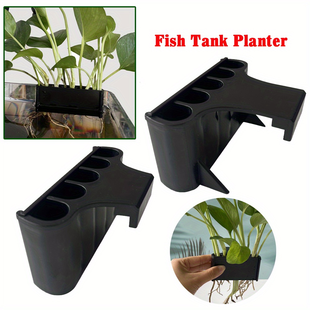 Aquarium Planted Tank Substrate - ผู้ถือต้นไม้พิพิธภัณฑ์สัตว์น้ําพร้อมตะขอแขวน - ตะกร้าชาวไร่ใต้น้ําสําหรับพืชน้ําสด, ตกแต่งตู้ปลาพร้อมการรวม