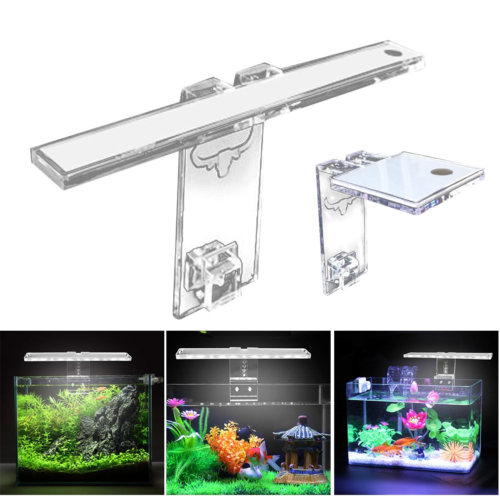 Planted Aquarium Best Fish - LED Aquarium โคมไฟพืชเหมาะกับถัง3-8มม.ความหนาน้ำโคมไฟ Aquarium Bracket Light