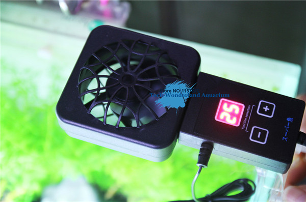 Planted Aquarium Temperature - มินินาโนคลิปแขวนในพัดลมระบายความร้อนเซ็นเซอร์อัตโนมัติrunหยุดควบคุมอุณหภูมิพิพิธภัณฑ์สัตว์น้ำปลาพืชถังเก็บน้ำ