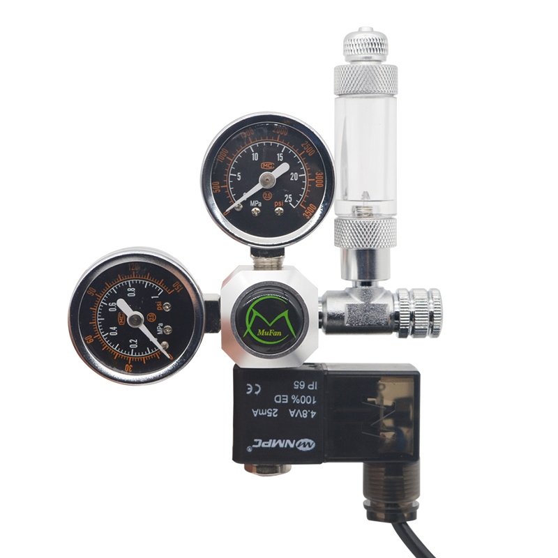 Planted Aquarium Kit - Aquarium CO2 Regulator Magnetic Solenoid วาล์วตรวจสอบถังปลาพืชอุปกรณ์เสริม