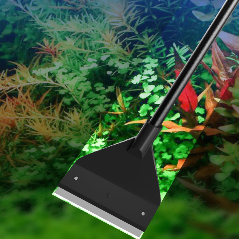 Planted Aquarium Tool Kit - เครื่องมือทำความสะอาดตู้ปลา กำจัดตะไคร่น้ำแบบแบน กำจัดตะไคร่น้ำแบบใช้คู่ ที่ขูดกระจกกำจัดตะไคร่น้ำ เครื่องมือทำความสะอาดในครัวเรือน อุปกรณ์เสริมตู้ปลา