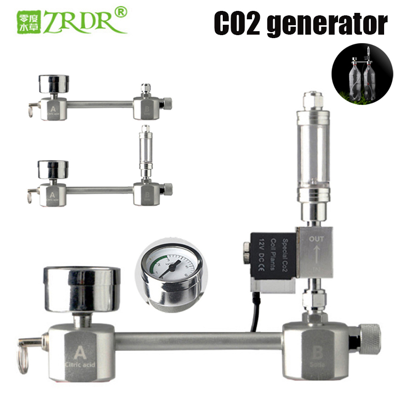 Planted Aquarium Kit - Aquarium CO2 ชุดระบบควบคุม co2 Diffuser เครื่องกําเนิดไฟฟ้าวาล์ว