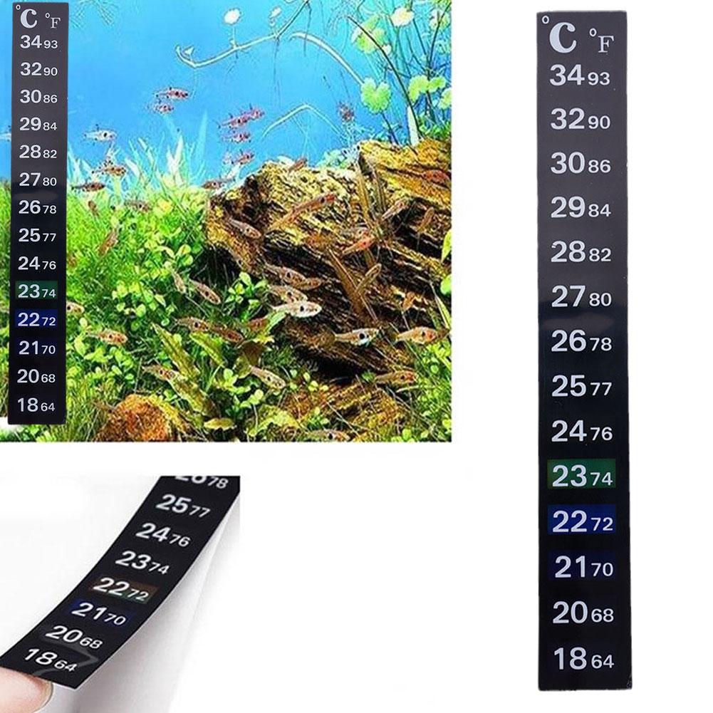 Planted Aquarium Temperature - Digital Aquarium Home Stick-on เครื่องวัดอุณหภูมิถังปลา Strip