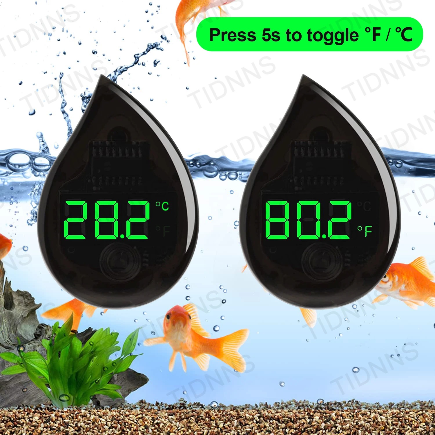 เครื่องวัดอุณหภูมิแบบติดด้วยตน - Planted Aquarium Temperature บทวิจารณ์และราคา