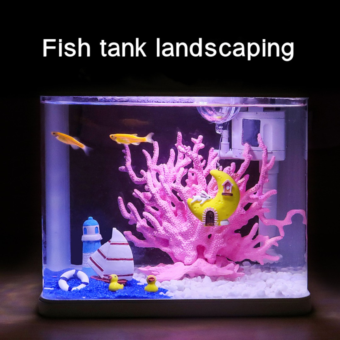 ถังปลา Aquascape จําลอง Coral  - Planted Aquarium Hard Water บทวิจารณ์และราคา