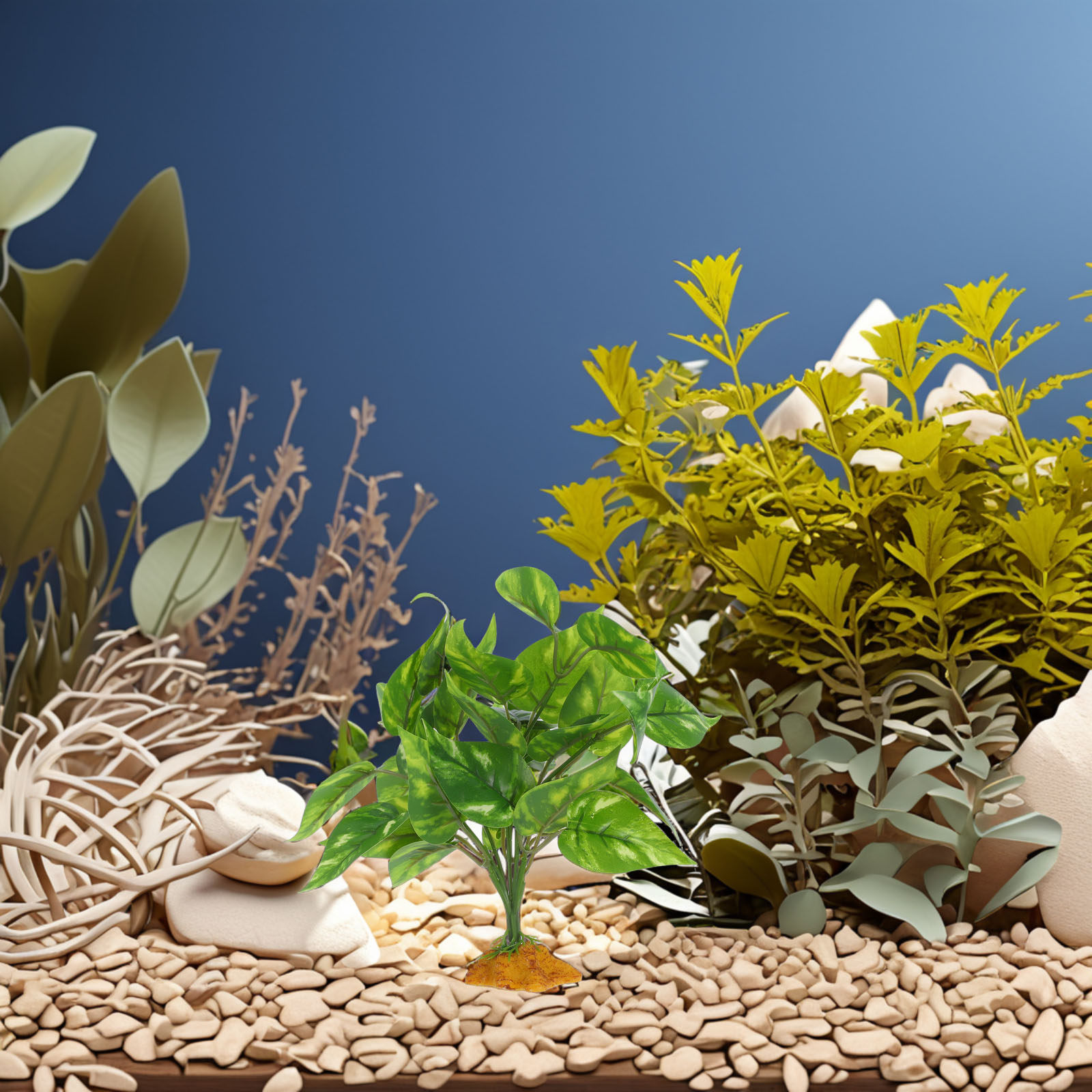 ต้นไม้ประดิษฐ์ปลอดสารพิษ ปลอดภ - Planted Aquarium Bowl บทวิจารณ์และราคา