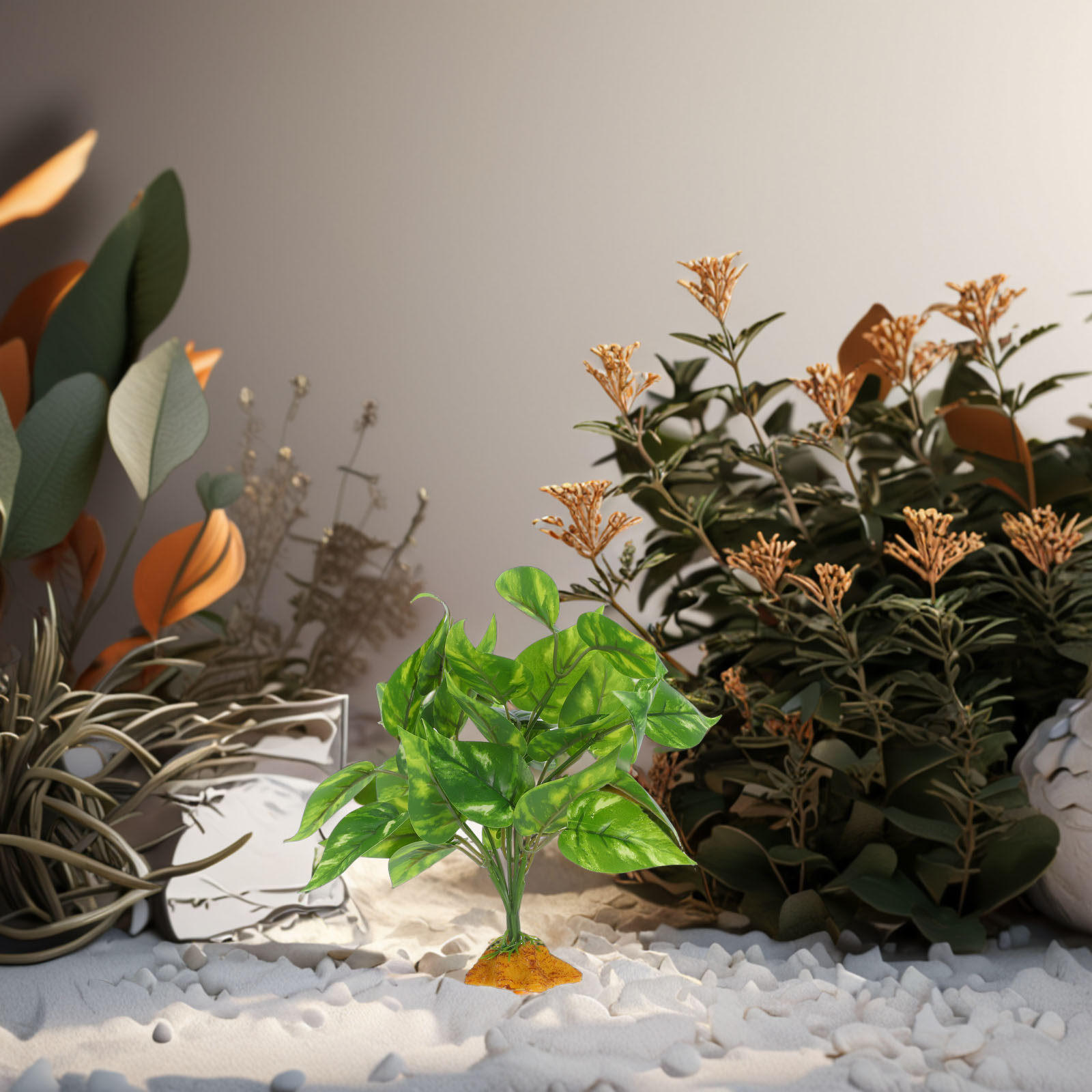 ต้นไม้ประดิษฐ์ปลอดสารพิษ ปลอดภ - Planted Aquarium Bowl บทวิจารณ์และราคา