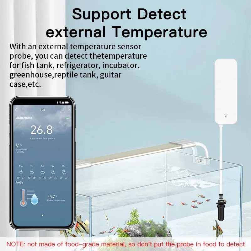 Tuya WiFi อุณหภูมิความชื้นเซนเ - Planted Aquarium Temperature บทวิจารณ์และราคา