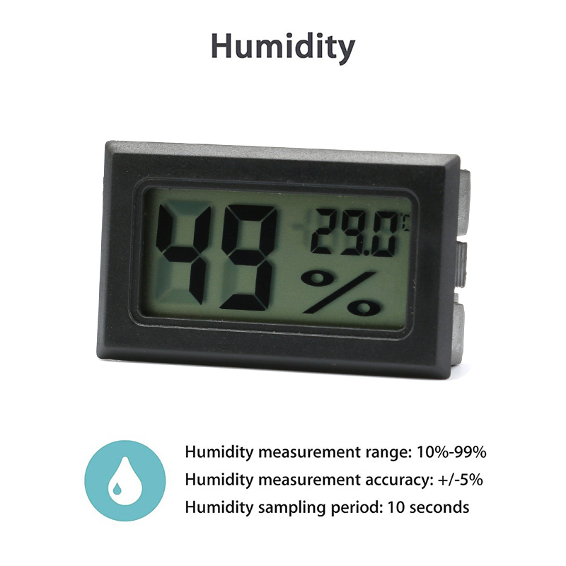 มินิดิจิตอลความชื้นเครื่องวัดอ - Planted Aquarium Temperature บทวิจารณ์และราคา