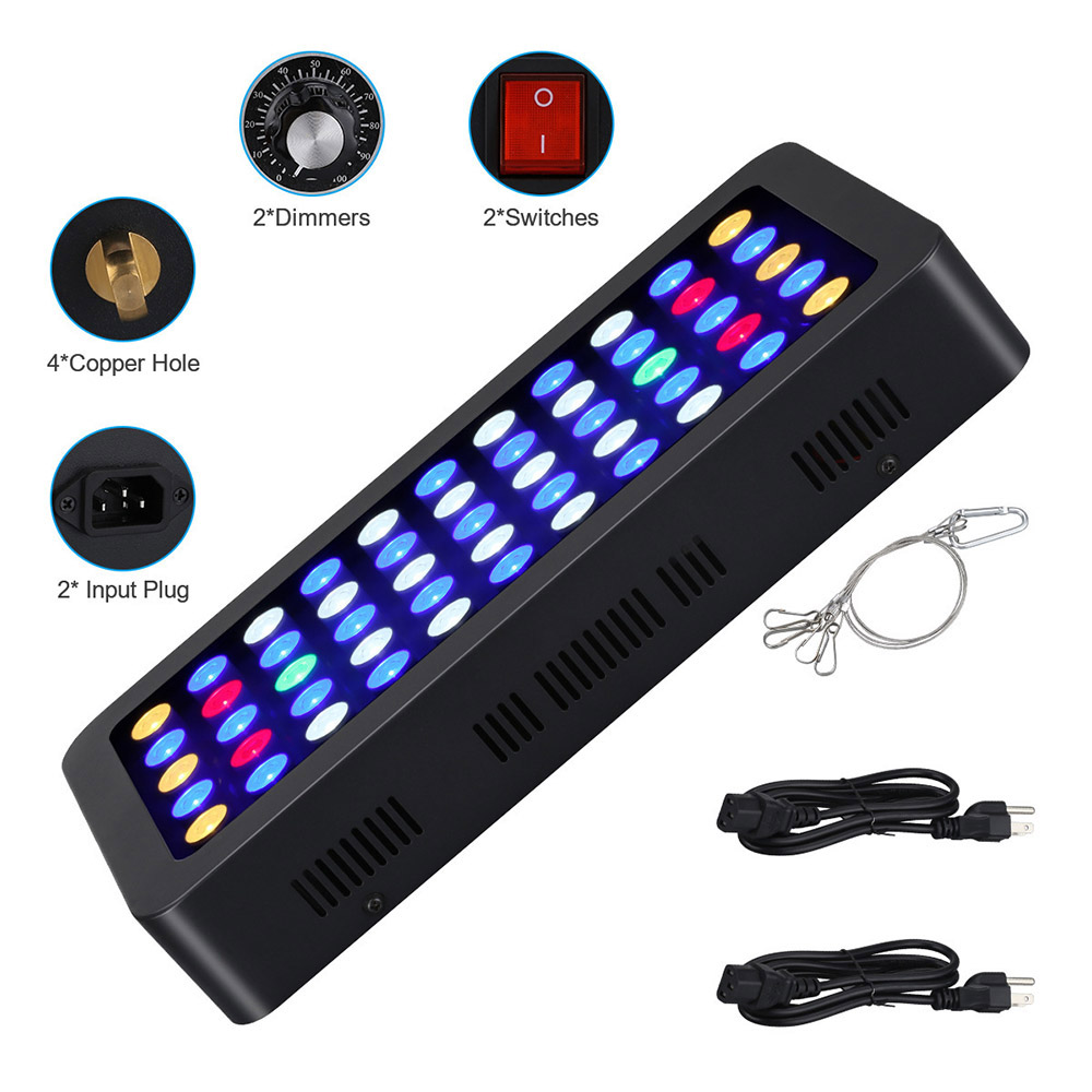 165W LED พิพิธภัณฑ์สัตว์น้ํา L - Planted Aquarium Freshwater บทวิจารณ์และราคา