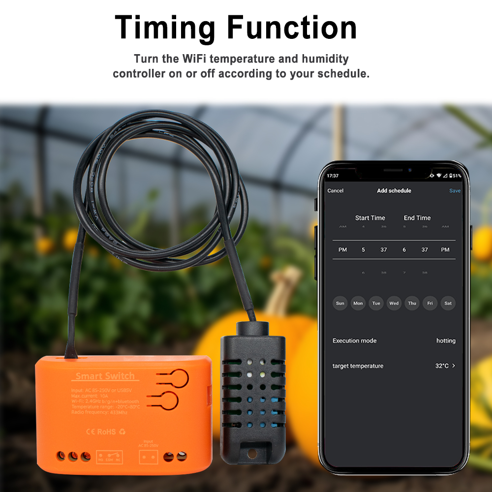 Tuya WiFi อุณหภูมิความชื้นเซนเ - Planted Aquarium Temperature บทวิจารณ์และราคา
