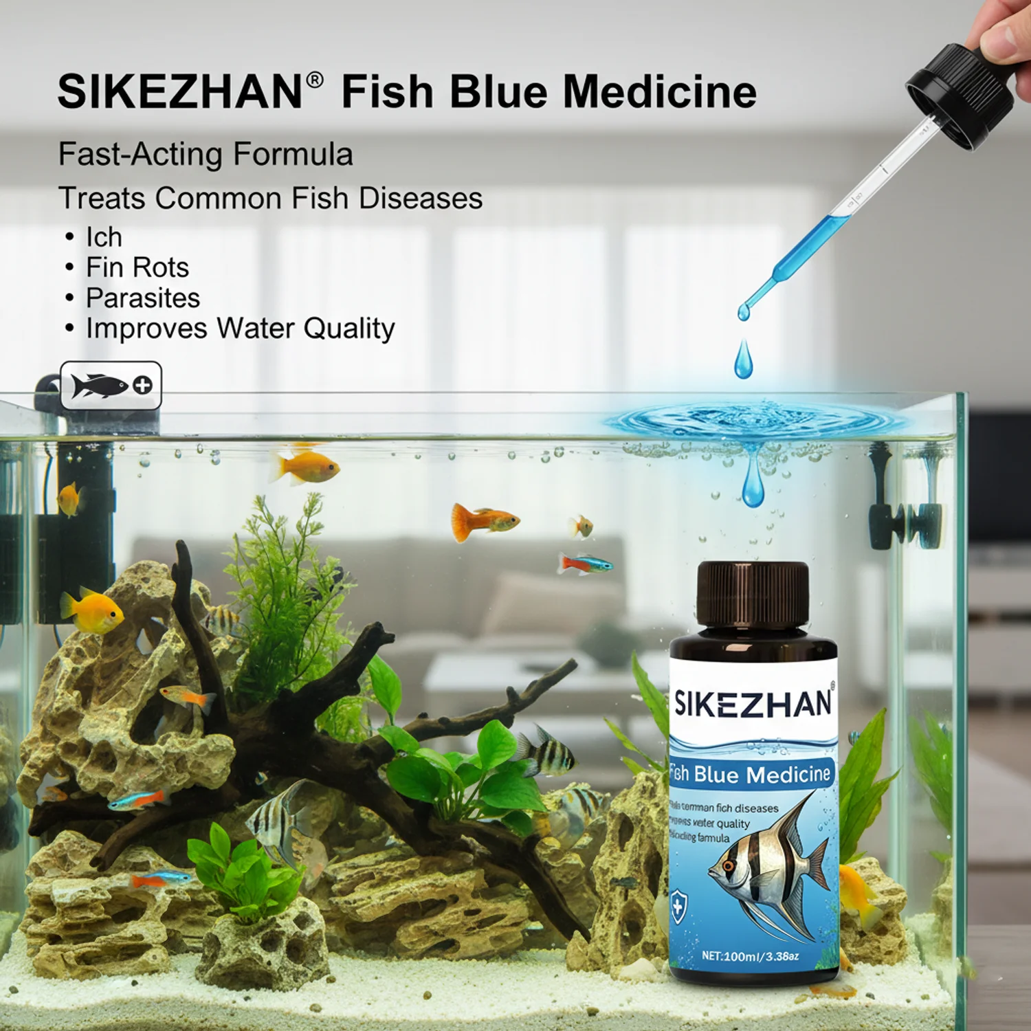 น้ำยาเมทิลีนบลู 500 มล. สำหรับ - Planted Aquarium Tool Kit บทวิจารณ์และราคา