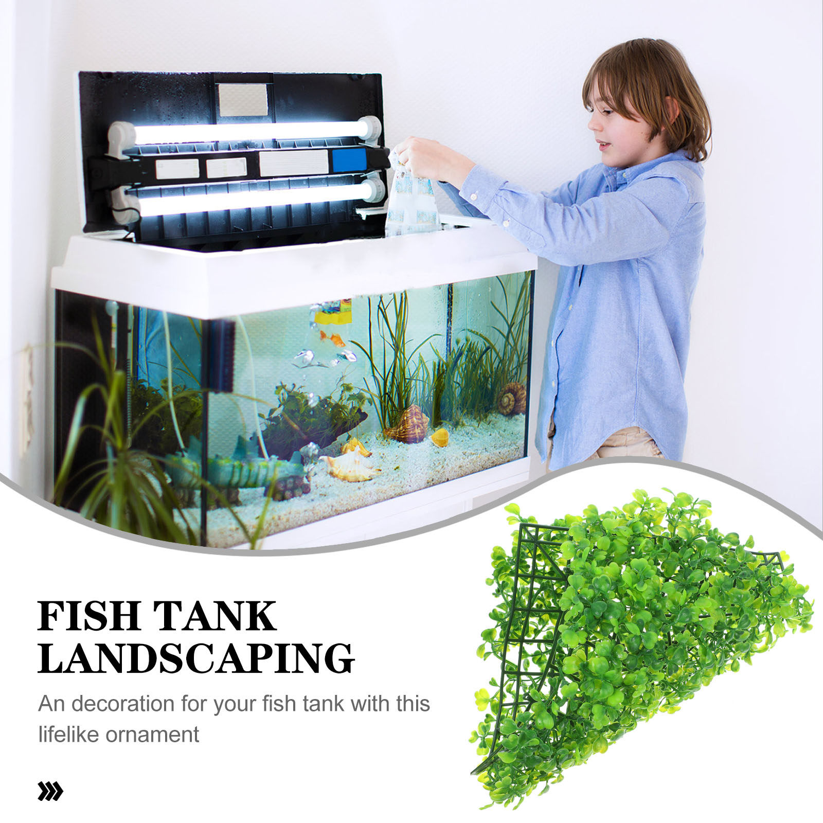 หญ้าปลอมสำหรับตู้ปลา ต้นไม้พลา - Planted Aquarium Freshwater บทวิจารณ์และราคา