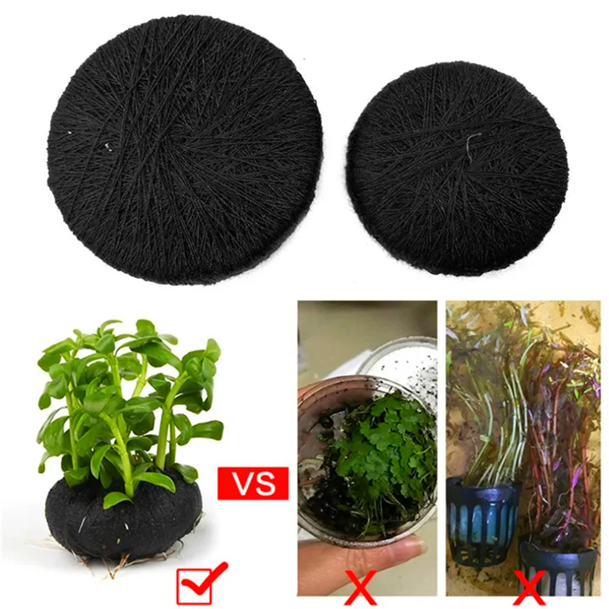 5 ชิ้นสีดําถังปลาน้ําหญ้าปลูกก - Aquarium Planted Tank Substrate บทวิจารณ์และราคา