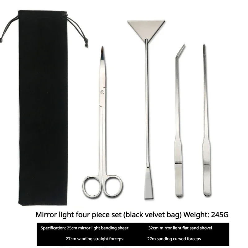 กรรไกรหญ้าน้ําชุดสี่ชิ้นเครื่อ - Planted Aquarium Maintenance Kit บทวิจารณ์และราคา