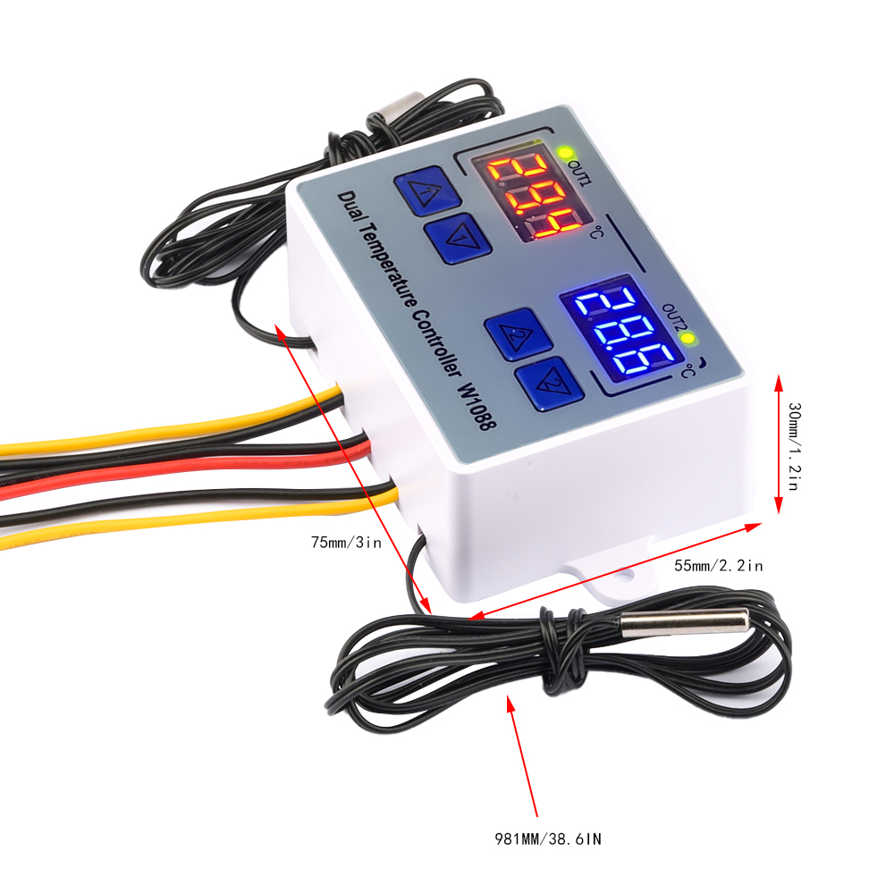 W1088 Dual LED Digital Tempera - Planted Aquarium Temperature บทวิจารณ์และราคา